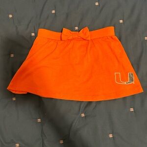 University of Miami orange Skort